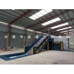 工廠直銷100T現貨半自動臥式液壓廢紙打包塑料瓶壓包機