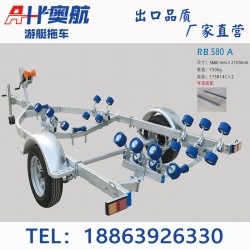 船用拖車玻璃鋼挺拖車路亞挺拖車釣魚(yú)船艇拖車架